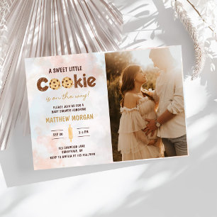 Little Cookie Boy Baby Shower Photo Invitation
