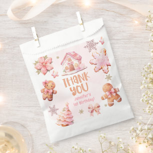 Little Cookie Christmas Birthday Thank you Favour Bag