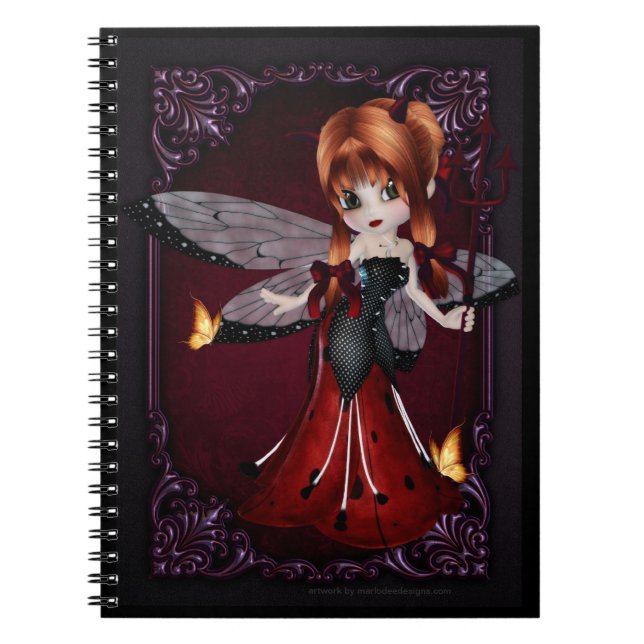 Little Cookie Devil Girl Design 3 Notebook (Front)