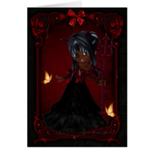 Little Cookie Devil Girl Design 4 Card