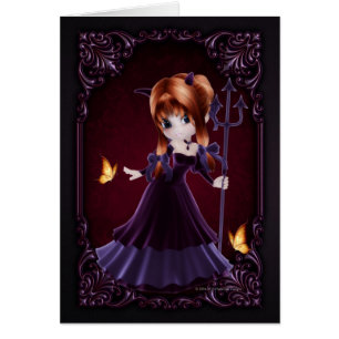 Little Cookie Devil Girl Design 5 Fantasy Card