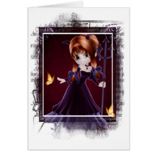 Little Cookie Devil Girl Design 5 Fantasy Card 2