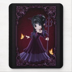 Little Cookie Devil Girl Design 6 Mousepad