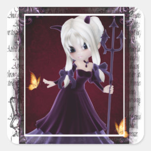 Little Cookie Devil Girl Design 7 Stickers