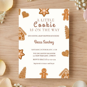 Little Cookie Gingerbread Baby Shower Invitation