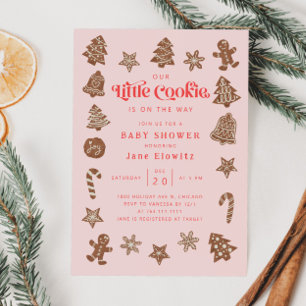 Little Cookie Girl Baby Shower Invitation