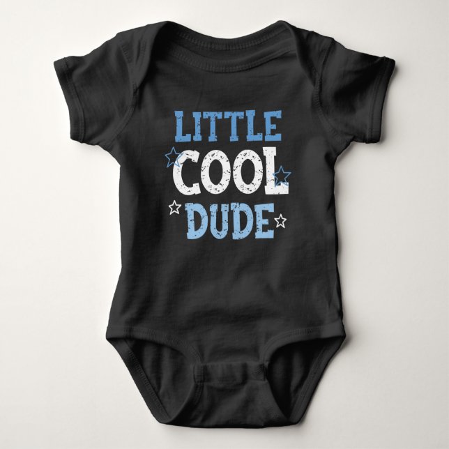 Little Cool Dude Baby Bodysuit (Front)