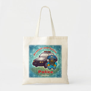 Little cop Police tote bag