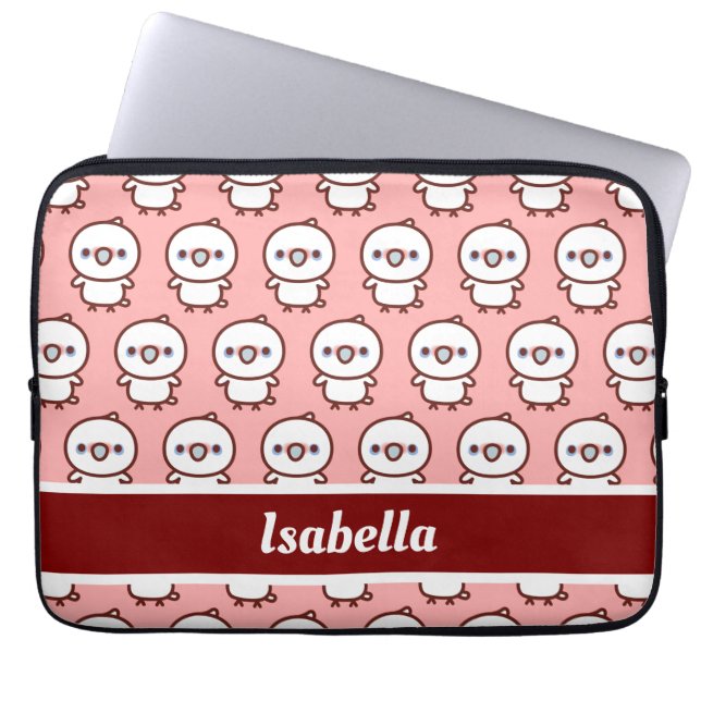 Little corella laptop sleeve (Front)