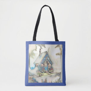 Little Cottage In The Woods - Enchanting Escape Tote Bag