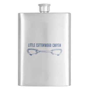Little Cottonwood Canyon Climbing Quickdraw Hip Flask