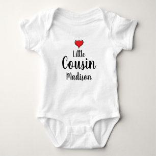 Little Cousin Personalized Baby Bodysuit