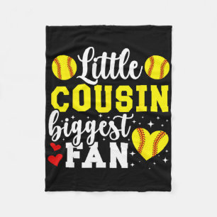 Little Cousin Softll Cousin Of A Softll Player Cou Fleece Blanket