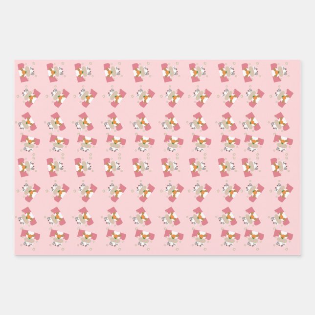 little cow wrapping paper sheet (Front)