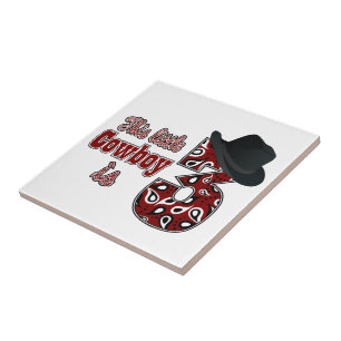 Little Cowboy 3rd Birthday Tile