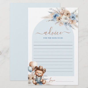 Little Cowboy Advice for the Mum To Be card