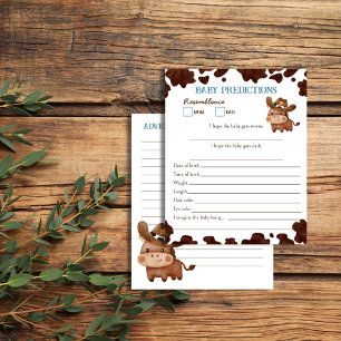 Little cowboy baby shower baby predictions advice
