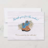 Little Cowboy Bootie White Wood