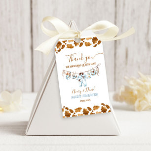 Little Cowboy Clothesline WildWest Boy Baby Shower Gift Tags