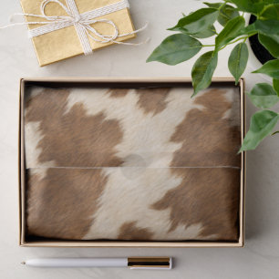 Little Cowboy Cow Western Clothesline Baby Shower Tissue Paper