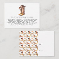 Little Cowboy | Display Shower Invitation Insert