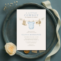 Little Cowboy Rodeo Ranch Clothesline Baby Shower