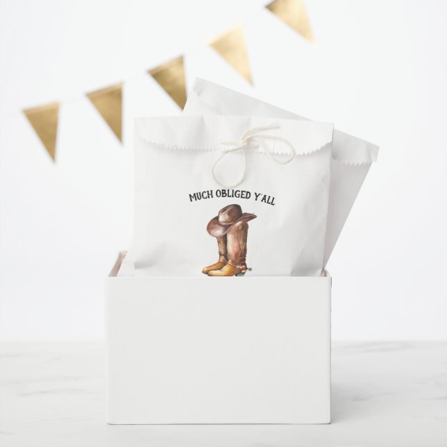 Little Cowboy | Rustic Western Baby Shower Favour Bag (Party)