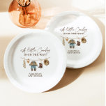 Little Cowboy, Western Wild West Rodeo Baby Shower Paper Plate<br><div class="desc">Little Cowboy,  Western Wild West Rodeo Baby Shower Paper Plates
This lovely plate features hand painted clipart with modern typography. This Little Cowboy plate is a perfect way to accent your special day! Perfect for any season and fits any western,  country,  rustic or bohemian themed shower!</div>