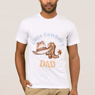 Little Cowboy's dad First Rodeo Birthday Party T-Shirt