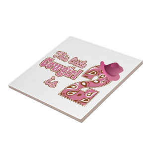 Little Cowgirl 2nd Birthday Tile