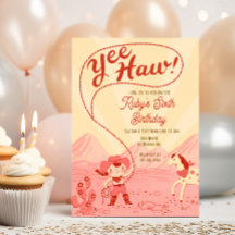 Little Cowgirl Birthday Party Invitation