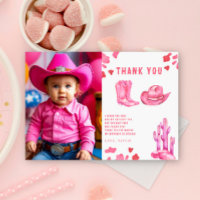 Little Cowgirl Birthday Party Thank you