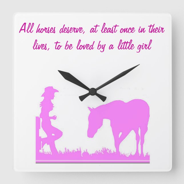 Little cowgirl clock (Front)