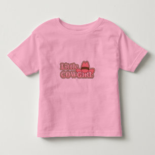 Little Cowgirl Hat - Girls Western Toddler T-Shirt