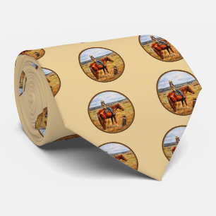 Little Cowgirl on Cattle Horse Tie