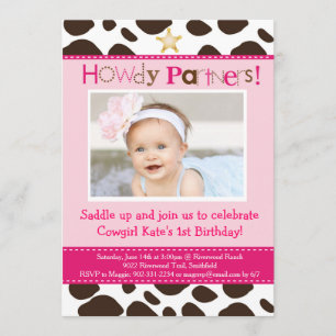 Little Cowgirl Party Invitation
