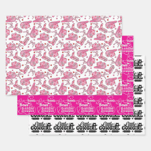 Little Cowgirl Wrapping Paper Sheet