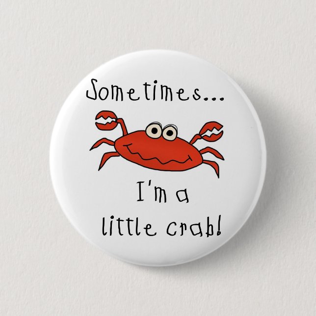 Little Crab 6 Cm Round Badge (Front)
