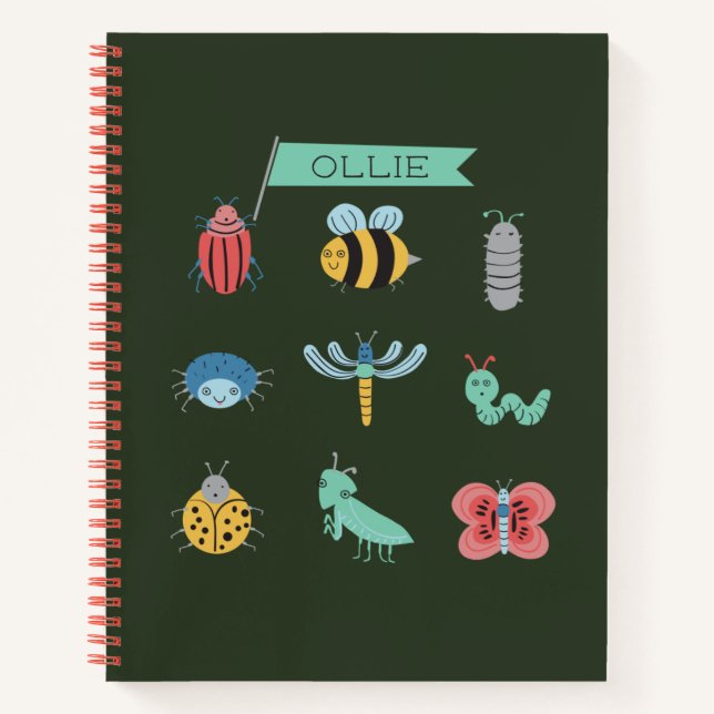 Little Crawlers - Personalised Notebook (Front)