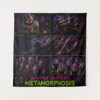 Little critters comic style tapestry metamorphosi