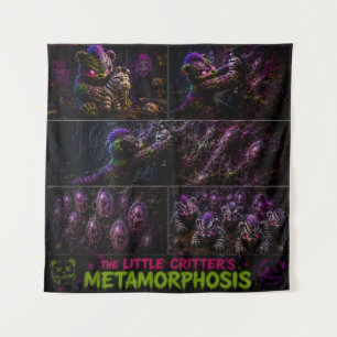 Little critters comic style tapestry metamorphosi