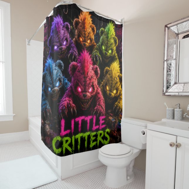 Little critters, original first batch shower curta curtain (In Situ)
