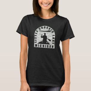 Little Crooked Lake Canoeing Michigan   T-Shirt