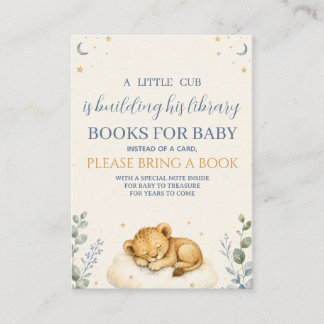 Little Cub Books for Baby Enclosure Card