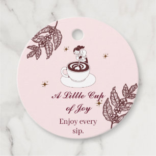 Little Cup of Joy Barista Coffee Gift Tag