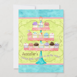 Little Cupcake, Baby Shower Invitations