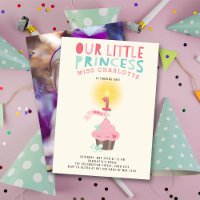 Little Cupcake Princess Girl's 1st Birthday Party