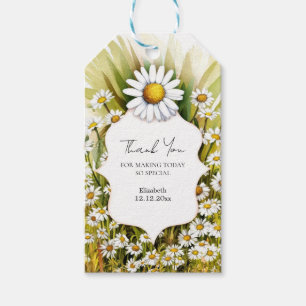 Little Custom Daisy Baby Shower Gift Tags
