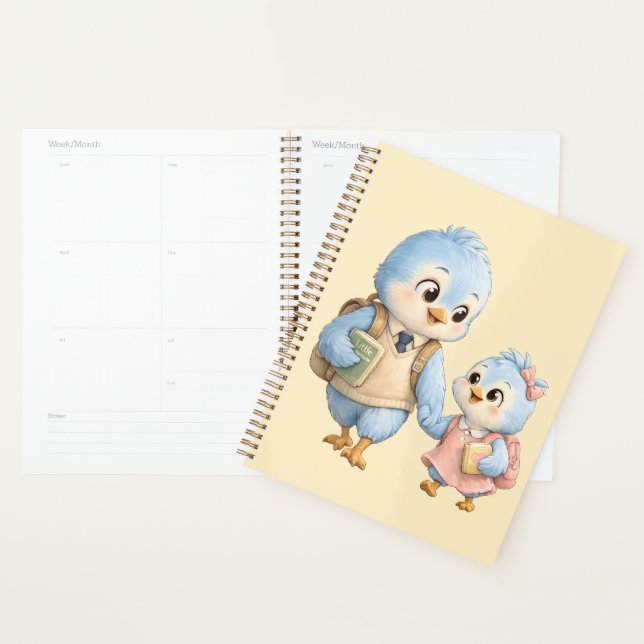 Little Cute Bird Weekly Planner Notebook (Display)