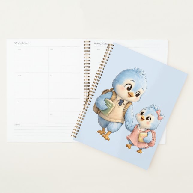 Little Cute Bird Weekly Planner Notebook (Display)